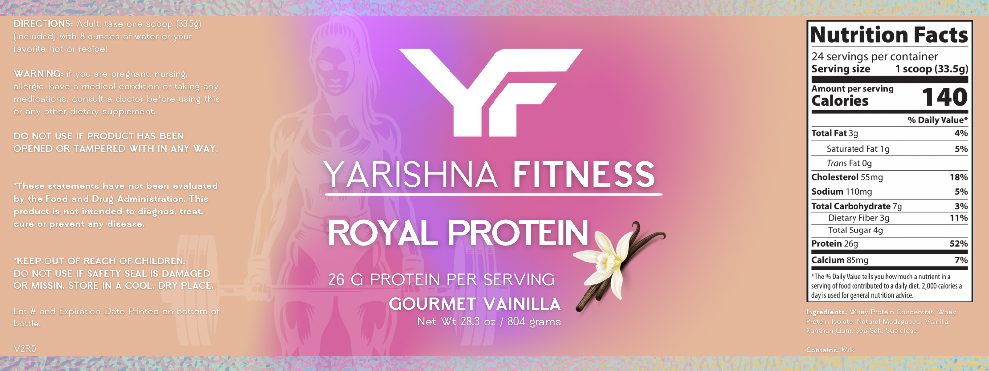 Royal Protein whey protein product detail by Yarishna Fitness