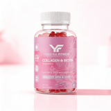 Yarishna Fitness Collagen and Biotin Gummies jar close-up product photo