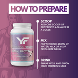 How to prepare a Royal Protein whey protein shake step by step