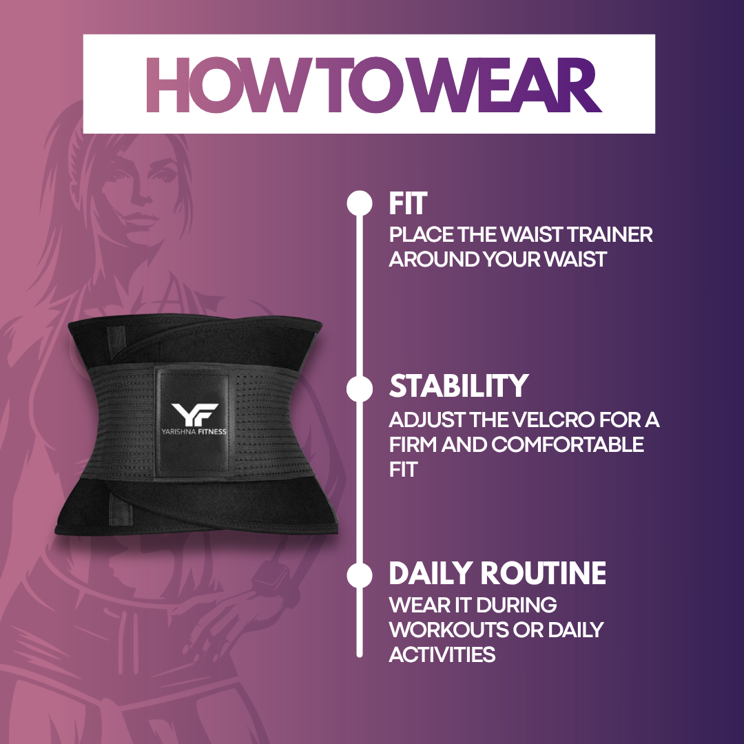 How to wear the Yarishna Fitness waist trainer during workouts