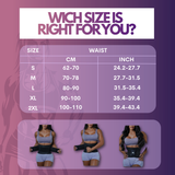 Yarishna Fitness waist trainer size guide chart for women sizes S to XL