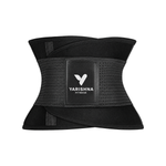 Yarishna Waist Trainer for workouts, black, front view