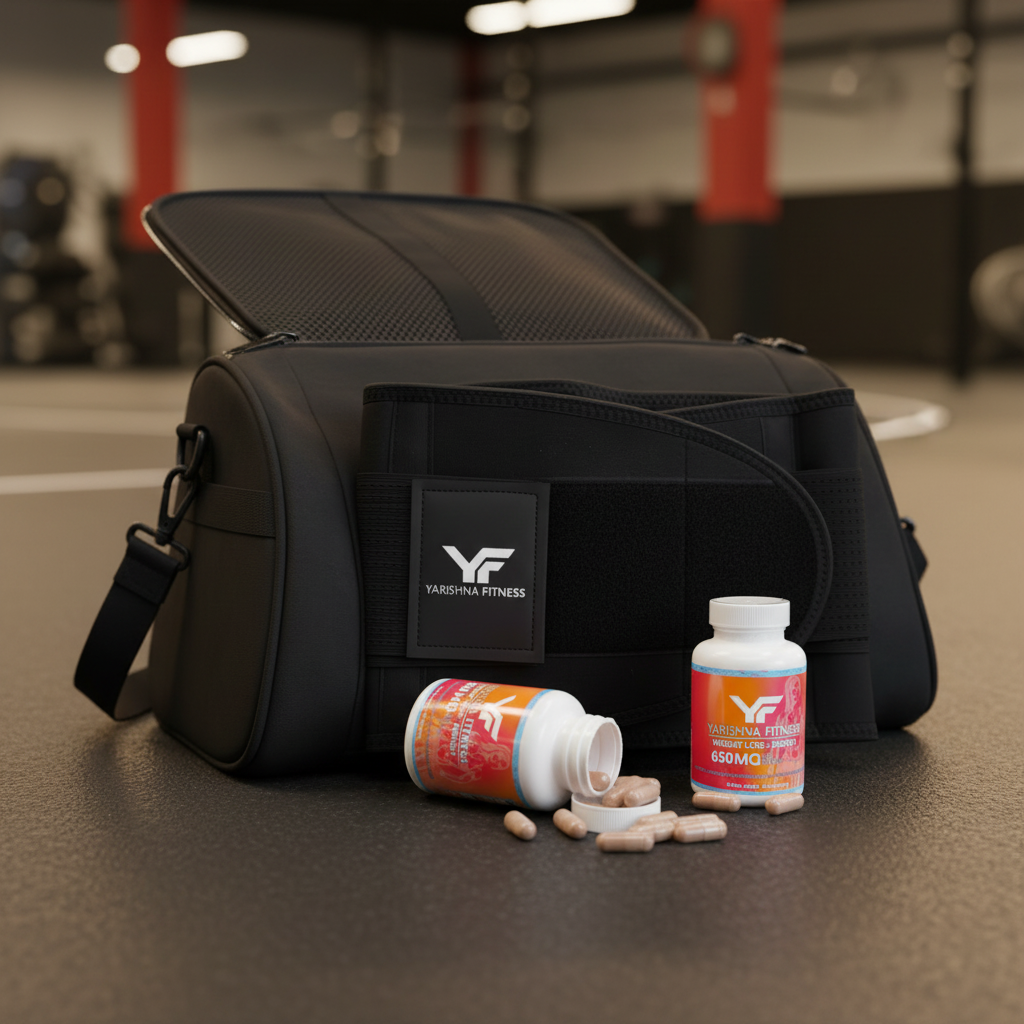 Yarishna Fitness Definition Bundle — Weight Loss supplement and waist trainer lifestyle product photography
