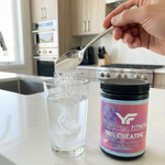 100% Creatine pure creatine jar product photography by Yarishna Fitness
