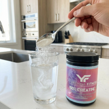 100% Creatine pure creatine jar product photography by Yarishna Fitness