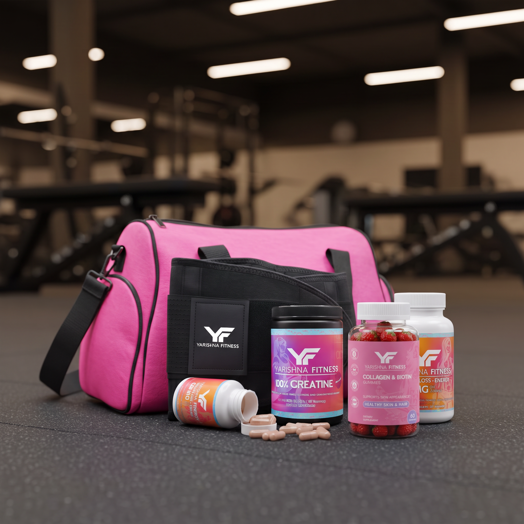 Super Combo daily use — Yarishna Fitness products with gym bag
