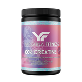 100% Creatine pure creatine powder bottle by Yarishna Fitness for women's strength and recovery
