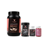 Supplement Bundle with Cookies & Cream protein: 100% Whey Protein, 100% Creatine, Weight Management + Energy and Collagen & Biotin Gummies