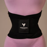 Yarishna Waist Trainer worn over a pink workout set, front view